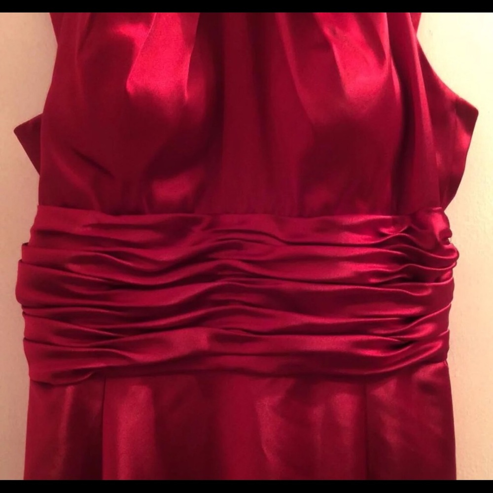 ADRIANNA PAPELL BOUTIQUE RED SLEEVELESS DRESS SZ 6 - Picture 4 of 8